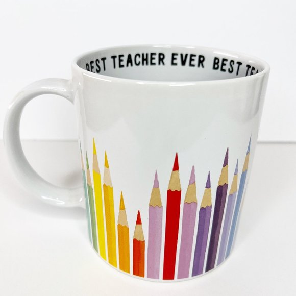 Coffee Mug Best Teacher Ever Novogratz Home 22 oz. - Picture 2 of 7